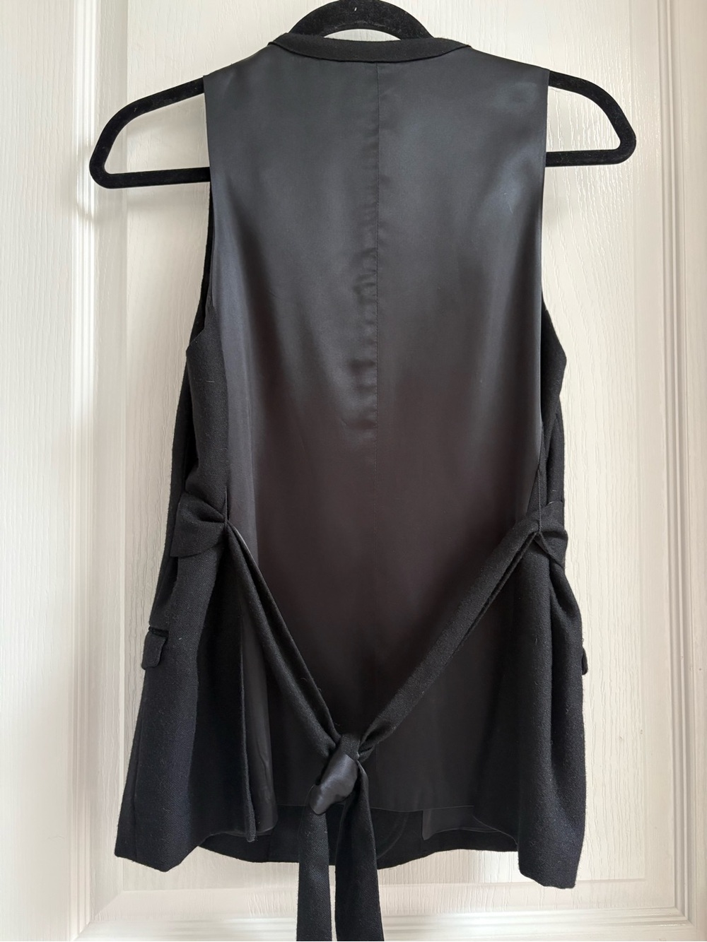 GAP Black Double-Breasted Wool Vest - Picture 3 of 7